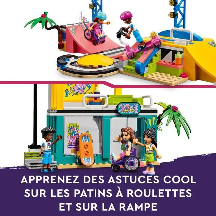 LEGO® Friends 41751 Le Skatepark, Jouet de Skateboard, avec Mini-Poupée et Scooter-3