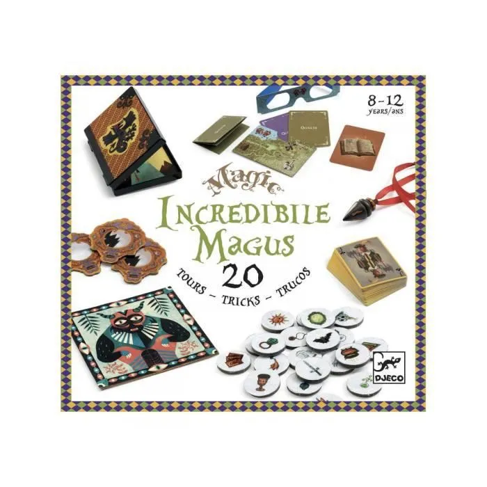 Coffret de magie pour enfant - DJECO - Fabuloso magus - 20 tours - Accessoires et livret d'explications inclus-0