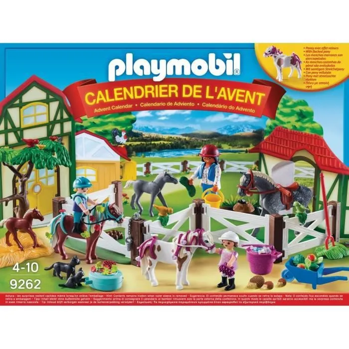 Calendrier de l'Avent PLAYMOBIL Le Centre Équestre - Modèle 9262 - Pour Enfant à partir de 4 ans-3