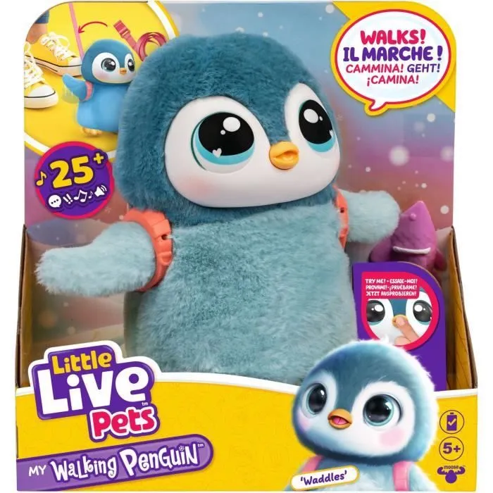 Mon Petit Pingouin - MOOSE TOYS - LITTLE LIVE PETS - Pingouin électronique interactif avec accessoires-0