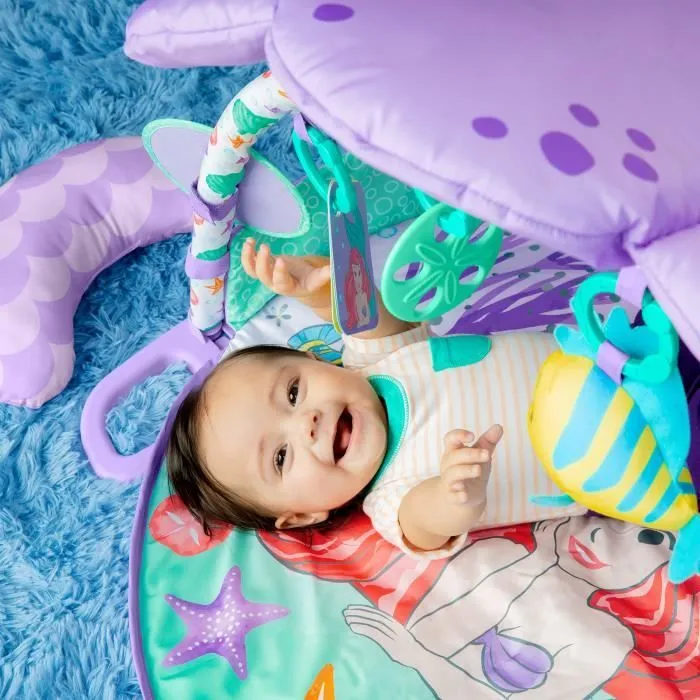 DISNEY BABY Tapis de sol éveil bébé évolutif - Ariel - Arche, jouets sensoriels et musicaux, guirlande lumineuse, miroir, coussin-8