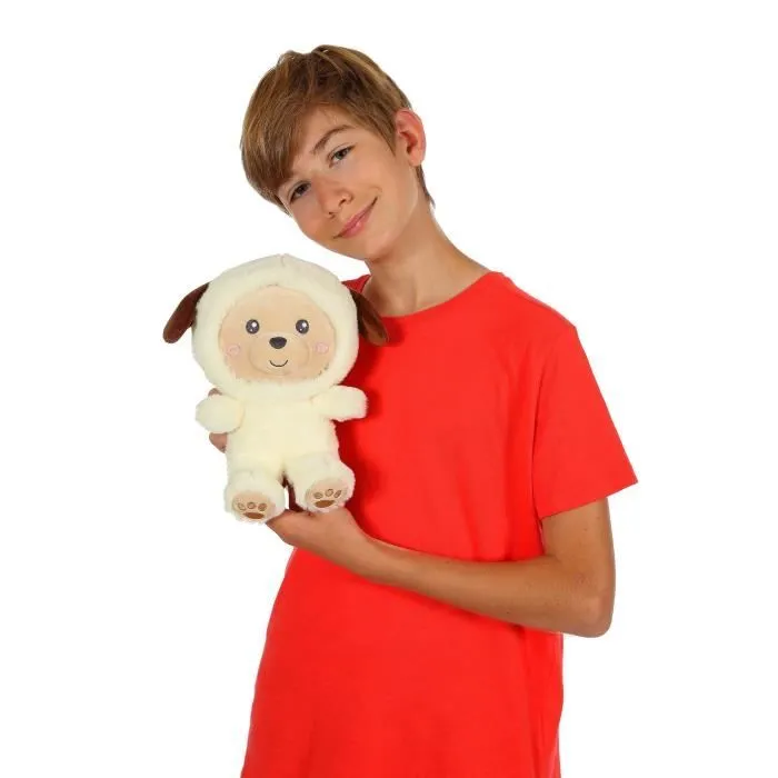 Peluche Chien Hoody Pets - GIPSY TOYS - Crème, 24 cm-4