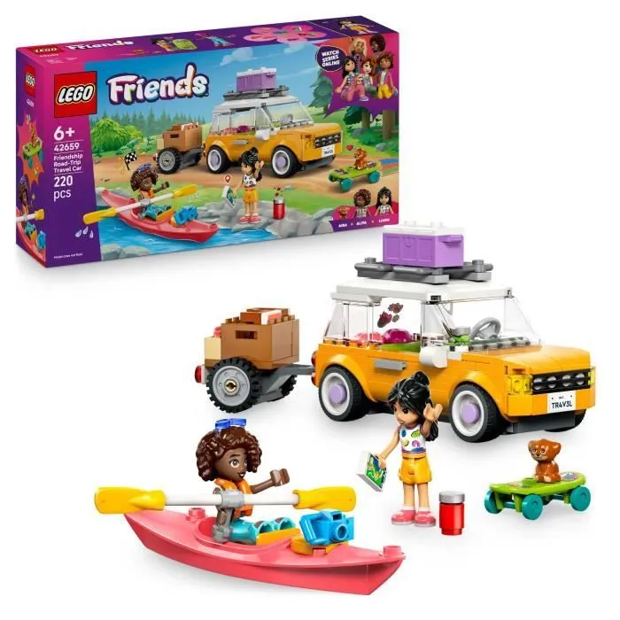 LEGO Friends 42659 Voyage en Voiture entre Amies - Jeu de Construction pour Fille 6 Ans-0