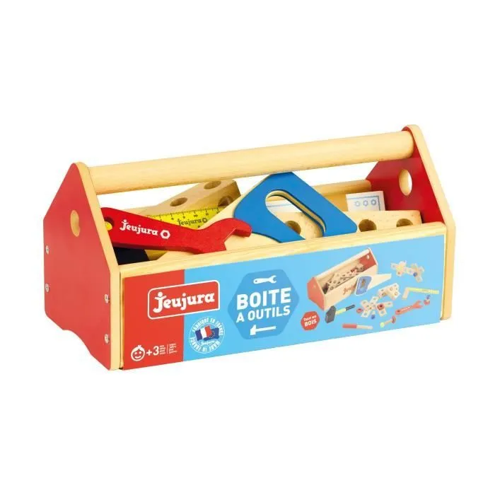 Jeujura - Boite à outils en bois-2