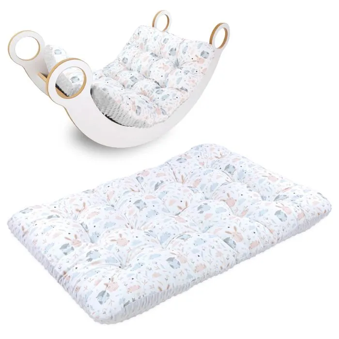 Coussin de sol - Totsy Baby - 70x110 cm - Gris clair - Pliable - Rembourré-0