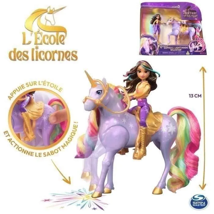 SPIN MASTER SOPHIA ET WILDSTAR MAGIC LIGHT Unicorn Academy-2