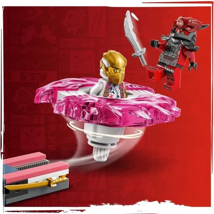 LEGO NINJAGO 71824 La toupie Spinjitzu du dragon de Sora - Jeu de construction dès 6 ans-4