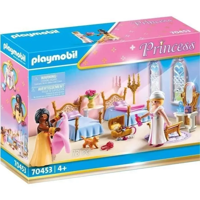 PLAYMOBIL 70453 Chambre princesse avec coiffeuse, Les princesses, 73 pièces, Dès 4 ans-5