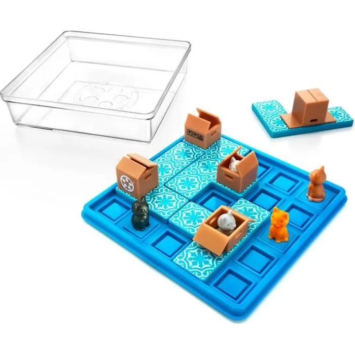 Jeu de société - SMART GAMES - Cats & Boxes - 60 défis-1