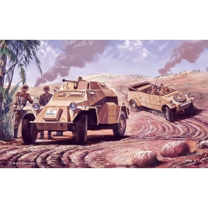 Maquette - Airfix - Vintage Classics - Sd kfz222 - 1:76 - Pour enfants à partir de 14 ans-0