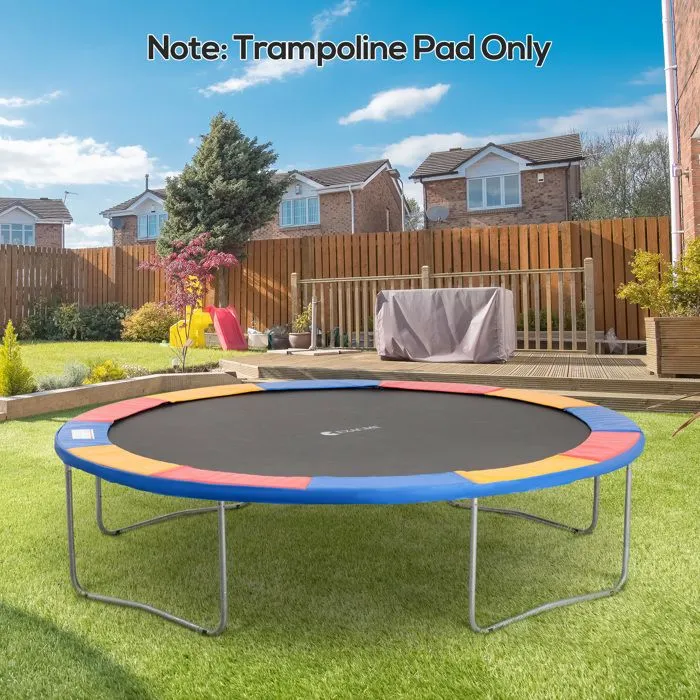 Coussin de protection pour trampoline de remplacement - HOMCOM - Ø 366 cm - résistant aux rayons UV - anti déchirure - rouge-1