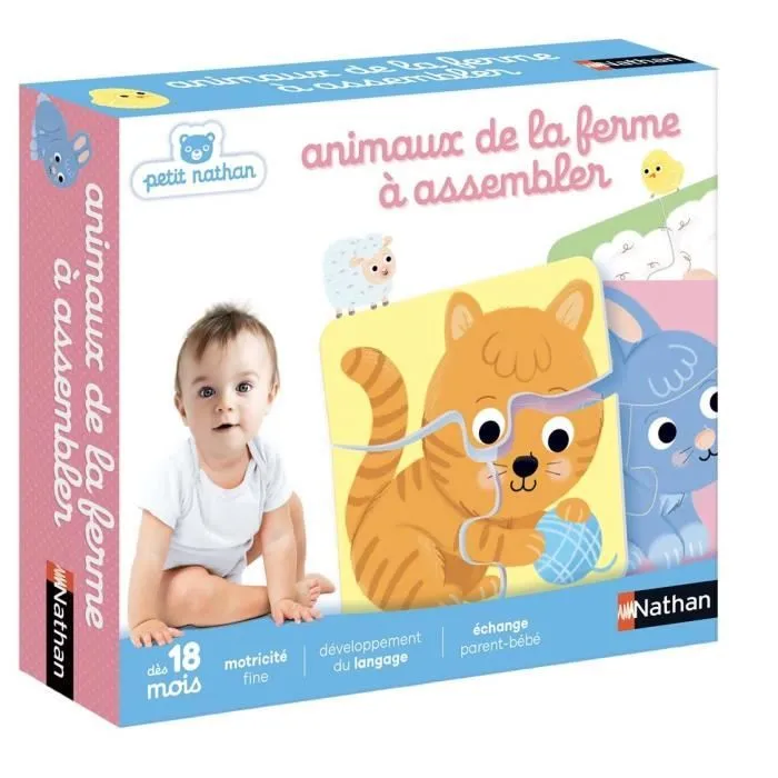 Puzzle Animaux Ferme à Assembler pour Enfant - Jeux Educatif-2