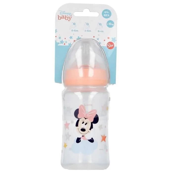 Biberon anti-colique - THERMOBABY - 240 ml -Tétine débit 3 positions - Minnie-2