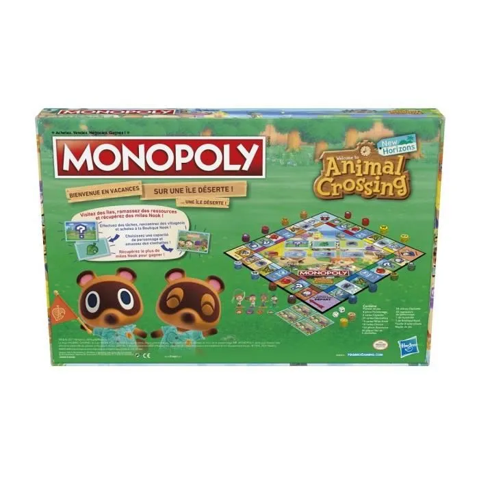 MONOPOLY - édition Animal Crossing New Horizons - plateau de Jeu amusant pour enfants - à partir de 8 ans-4