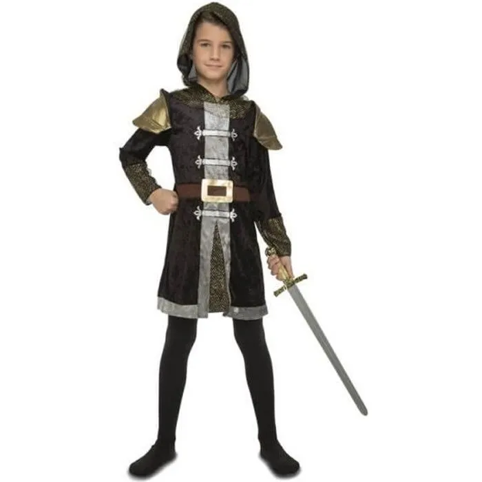 Déguisement chevalier médiéval enfant - Disfrazzes - Capuche avec cape - Multicolore-0