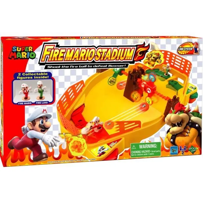 Jeu d'action et de réflexe - EPOCH - Fire Mario Stadium - Licence Mario - 20 min-0