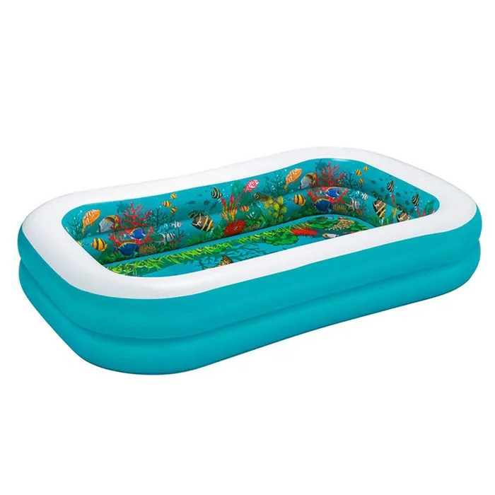 Pataugeoire gonflable pour enfants Bestway 3D 262 x 175 x 51 cm Bleu-0