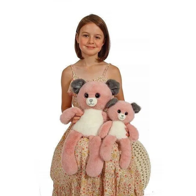 Peluche Chien Leggies - GIPSY TOYS - Rose et Gris, 48 cm-2