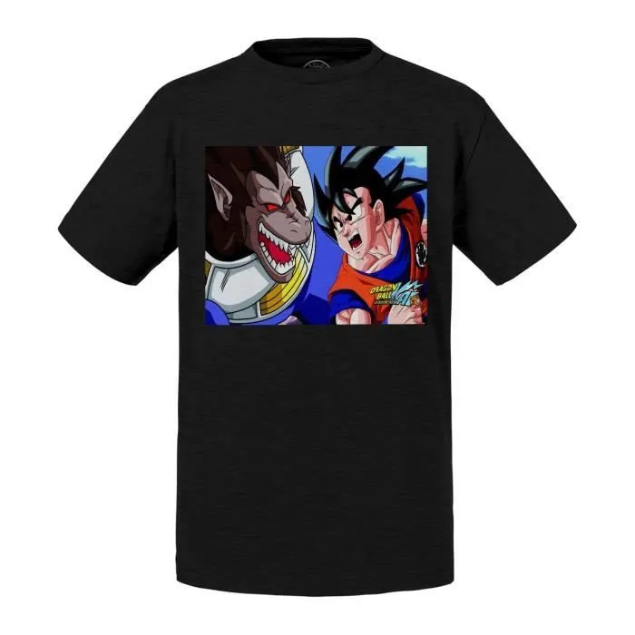 T-shirt Enfant Noir Sangoku Oozaru Singe Geant Dragon Ball-0