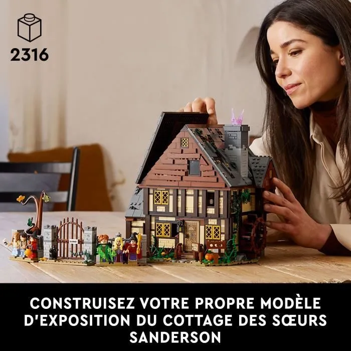 LEGO® Ideas Hocus Pocus Disney : le manoir des sœurs Sanderson 21341 -Set de construction - Un cadeau d’Halloween pour les adultes-1