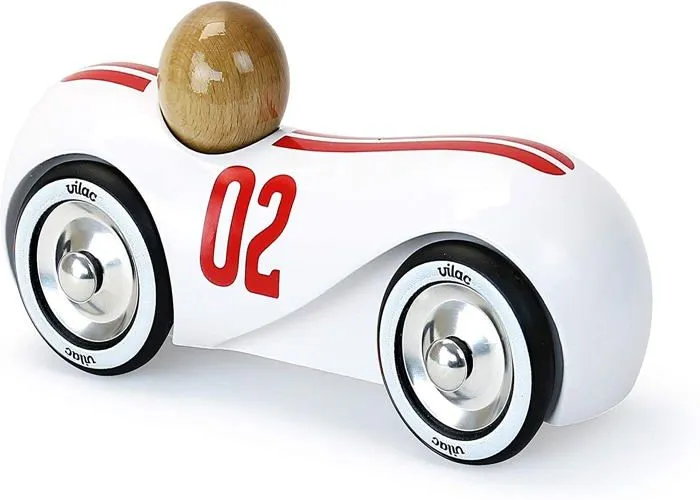Jouet d'action - Vilac - Streamline vintage blanc - A partir de 2 ans - En bois laqué-1