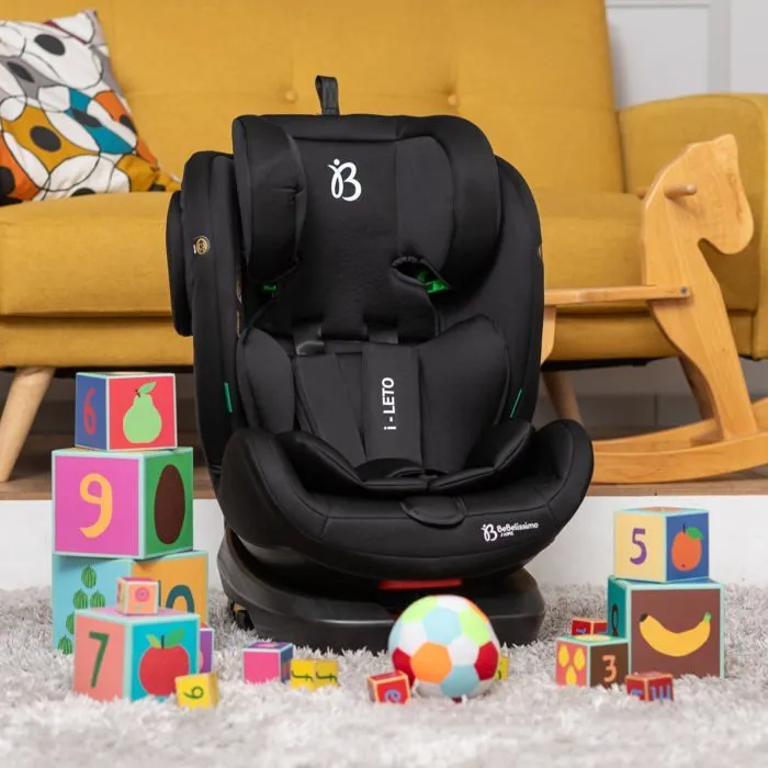 BEBELISSIMO - Siège auto Isofix - pivotant 360 ° - 40-150cm - 0-36kg - i-size EOLE - noir-4