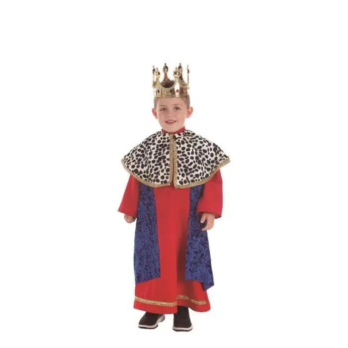 Déguisement roi magicien rouge et bleu pour enfant-0