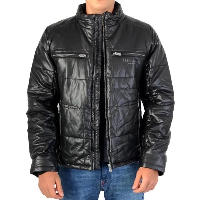 Blouson Enfant PEPE JEANS Reef JR PB400608 - Noir - Fermeture zippée - Poches zippées-1