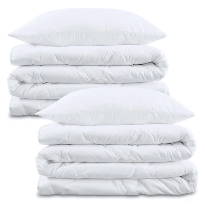 Couette légère été 140x200 cm - AMAZINGGIRL - Blanc - Microfibre - 400 gr/m²-0