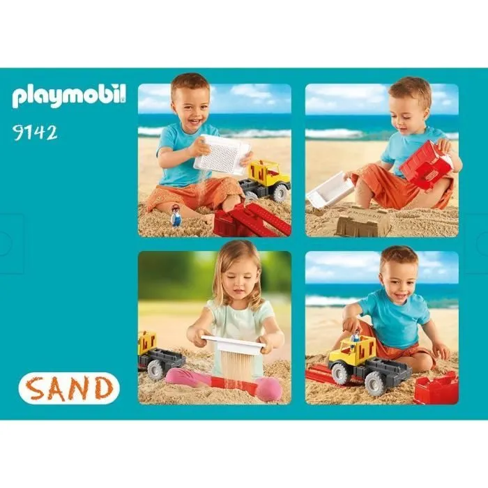 PLAYMOBIL - Camion Tombereau avec Seau - Playmobil Sand - 2 ans et plus-2