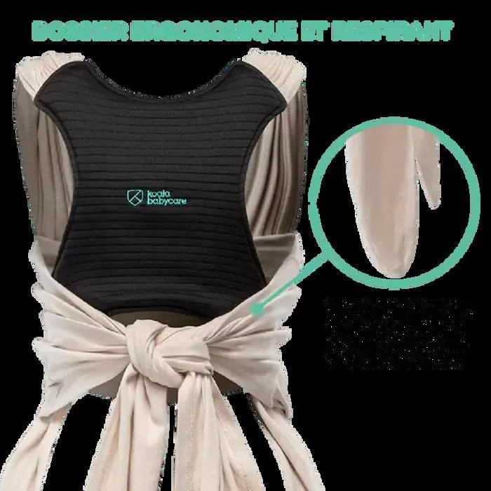 Echarpe porte-bébé sans nœud - KoalaBaby Cuddle band 2 - Rose Sable-4
