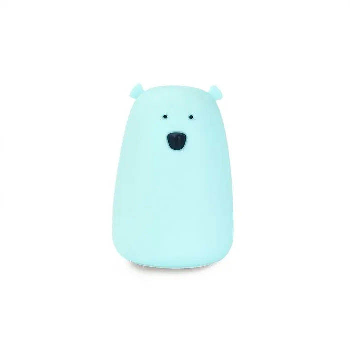 Veilleuse en silicone TD® Ours - Lumière douce pour les yeux - Blanc-0