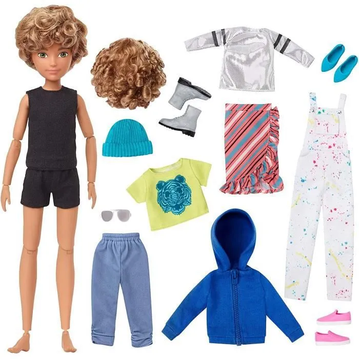 Poupée à Personnaliser aux cheveux blonds frisés - Creatable World - 30 cm - MATTEL-1