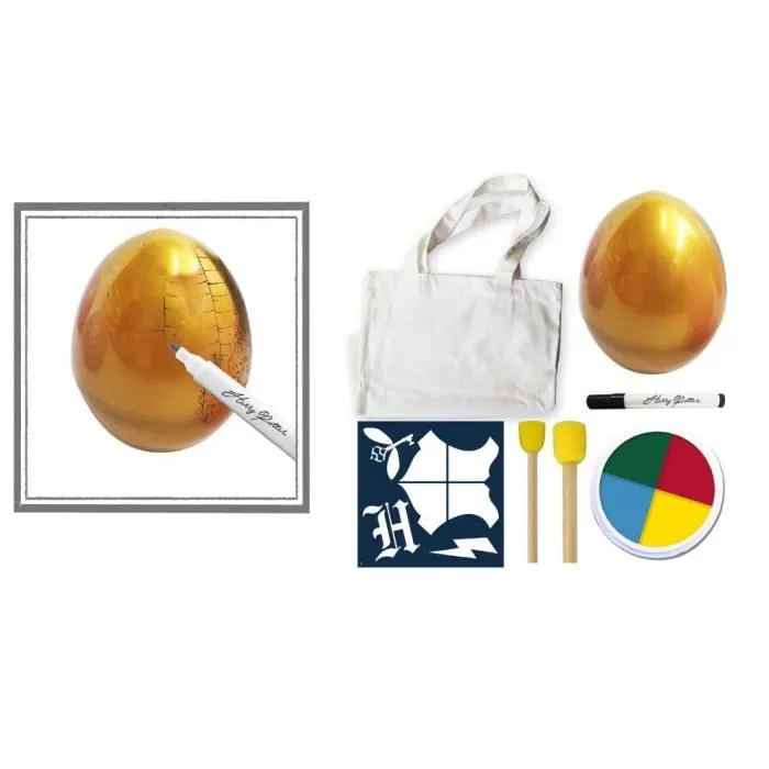 Activité créative pour enfant - DARPEJE - Œuf d'or Harry Potter - Customisation tote bag - Rouge-1
