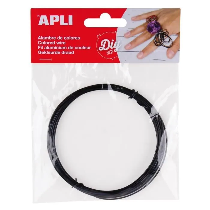 APLI Fil métallique noir-0