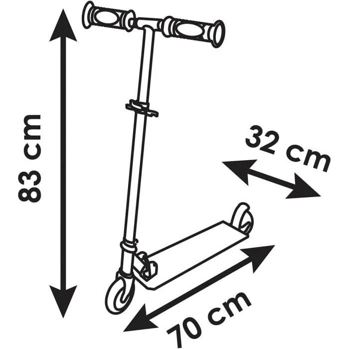 Smoby - Pat' Patrouille Patinette 2 roues - Pliable - Trottinette avec roues silencieuses-2