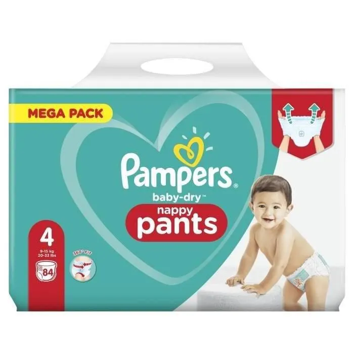 Pampers Baby-Dry Pants Couches-Culottes Taille 4, 84 Culottes-1