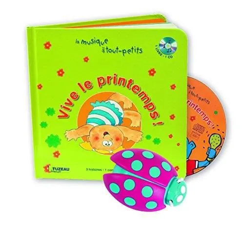 Shaker Coccinelle - Editions Fuzeau - Vive Le Printemps - Éveil musical - Histoires sonores - 3 personnages-0