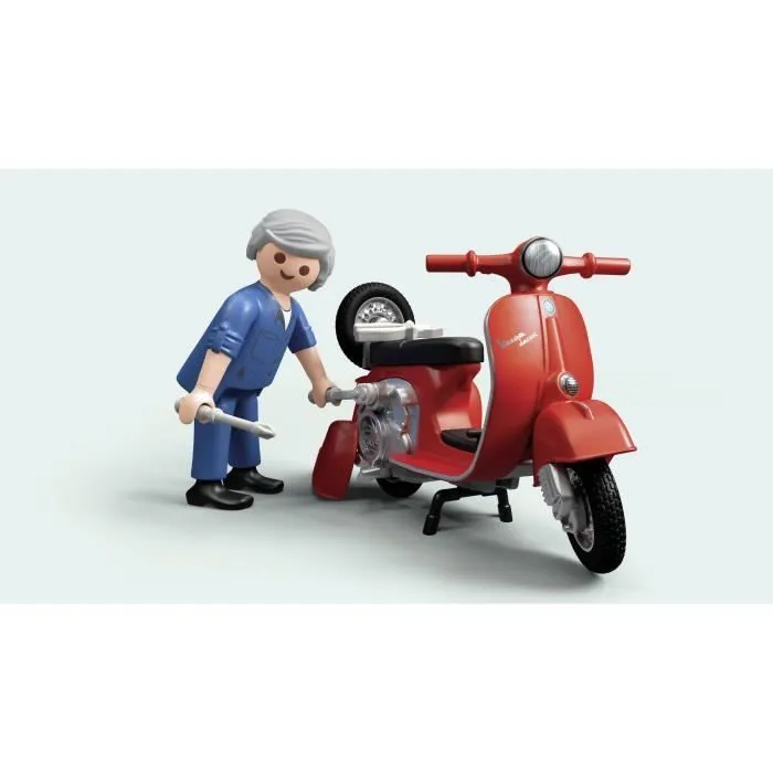 PLAYMOBIL 71620 Vespa Garage, Style rétro, années 60, 88 pièces, Adulte, Classic cars-2