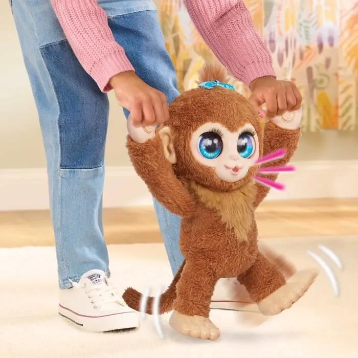 Jouet interactif - FURREAL FRIENDS - Peanut le Singe - Plus de 100 réactions, marche, équilibre et câlins-4