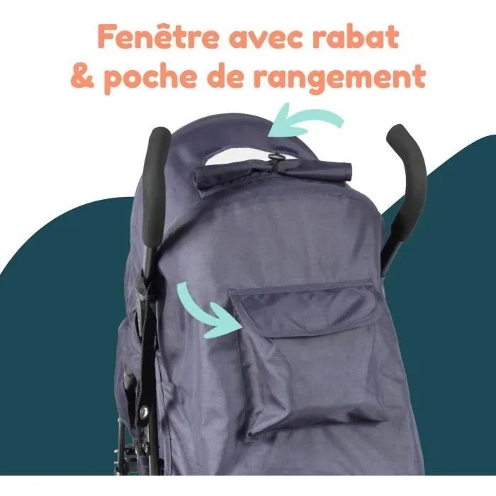 Poussette canne double BAMBISOL - 6-36 mois pour le siège avant (max 15 kg) et de 0-36 mois (max 15 kg) pour le siège arrière-7