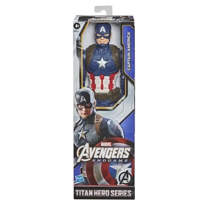 Figurine Captain America Titan Hero Series Avengers 30 cm pour enfants à partir de 4 ans-2