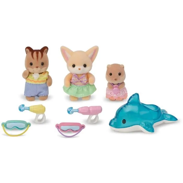 SYLVANIAN FAMILIES 5749 - Le trio des bébés à la piscine-2