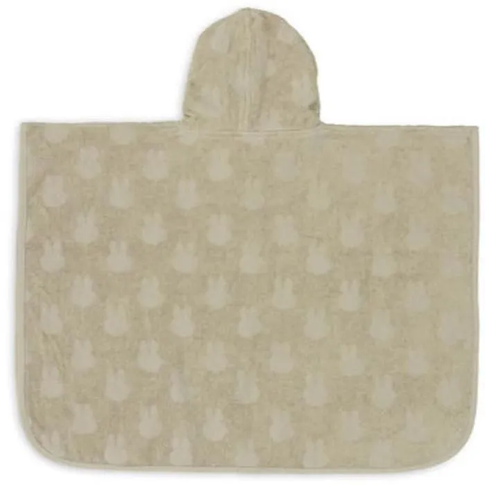 Poncho de bain bébé coton éponge 1 à 4 ans Miffy Jacquard Vert Olive-1