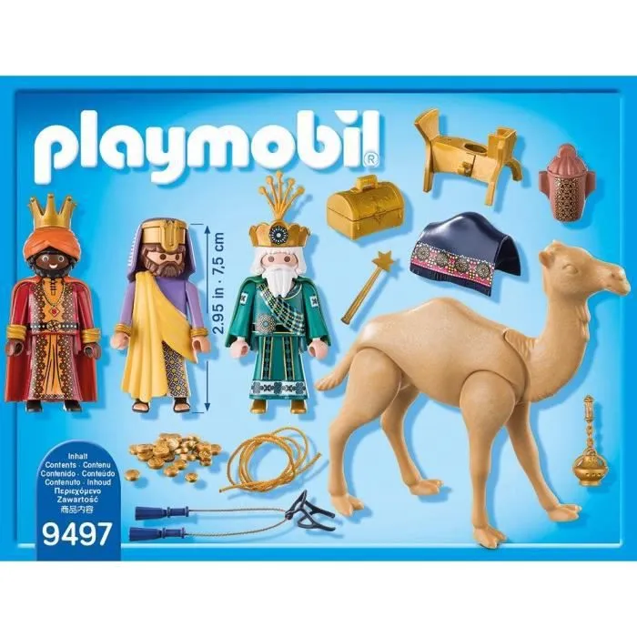 PLAYMOBIL 9497 - Rois mages - Mixte - A partir de 4 ans - Avec chameau et cadeaux-2