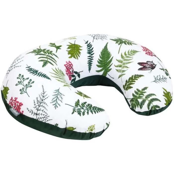 Bellochi Coussin d'allaitement avec Housse Coussin Allaitement Multifonction 40x60cm - Nature-0