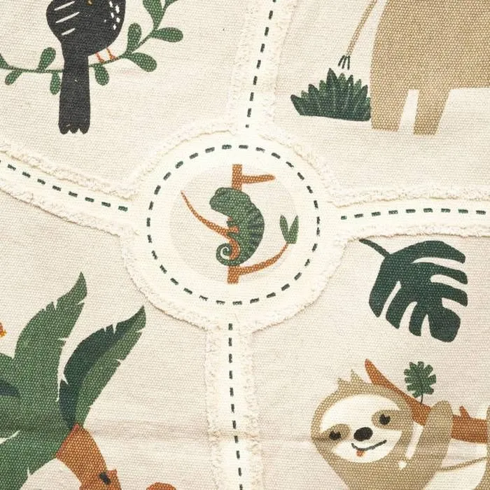 Tapis enfant "Jungle" - coton - L. 100 x P. 0 - 5 x H. 150 cm - 100x150 cm - Multicolore - Atmosphera createur d'interieur-2