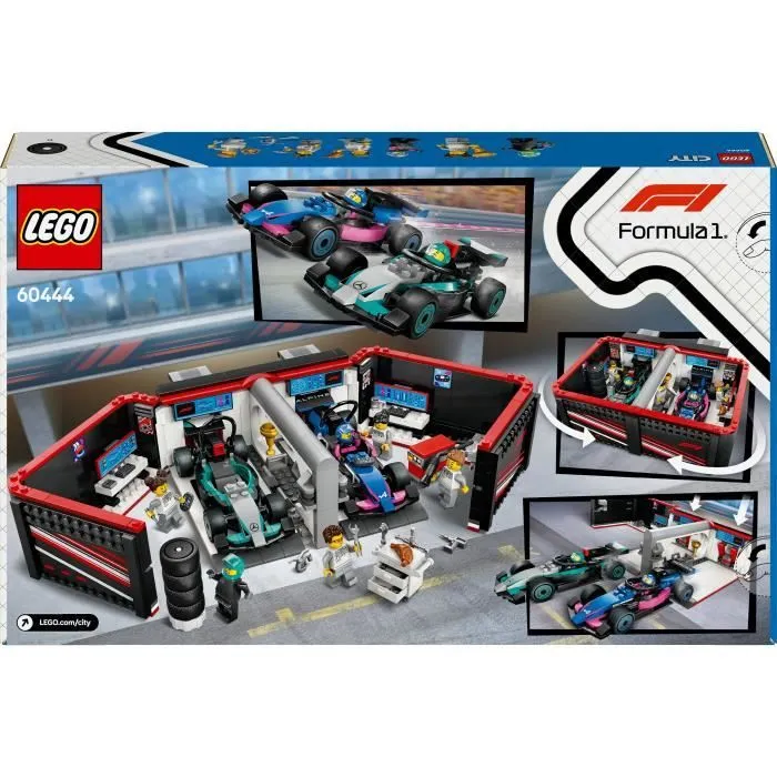 LEGO City 60444 Garage de F1 et voitures Mercedes-AMG et Alpine Jeu pour garçon dès 7 ans-5