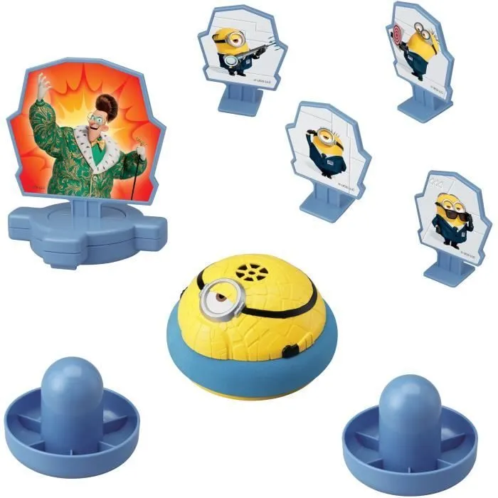 Jeu de Table - EPOCH GAMES - Minions Hover Strike Battle - Renvoyer le Palet, Évite les Minions !-1