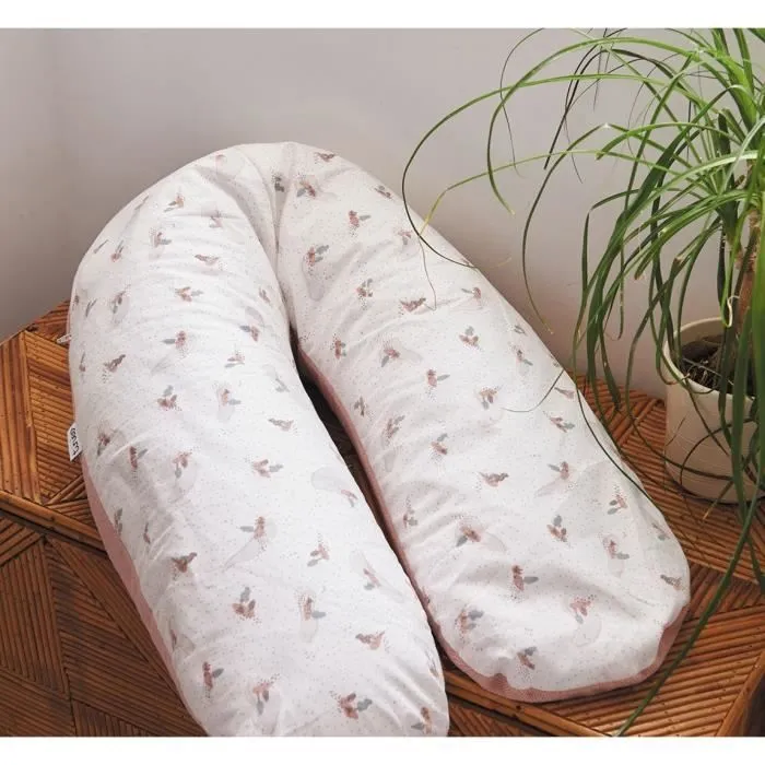 Coussin de maternité TINEO éponge microfibre Rose-2